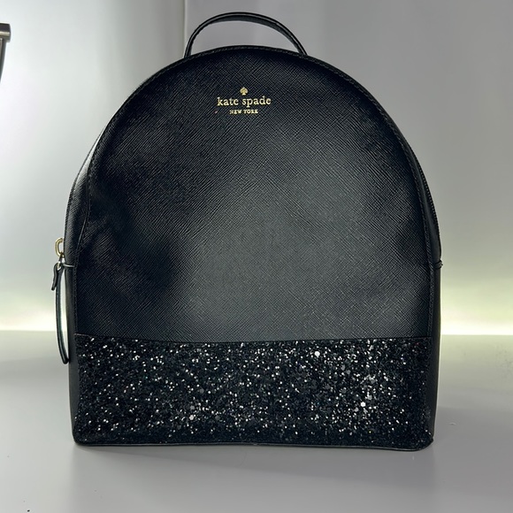 kate spade Bags Kate Spade Black Glittery Mini Backpack Poshmark